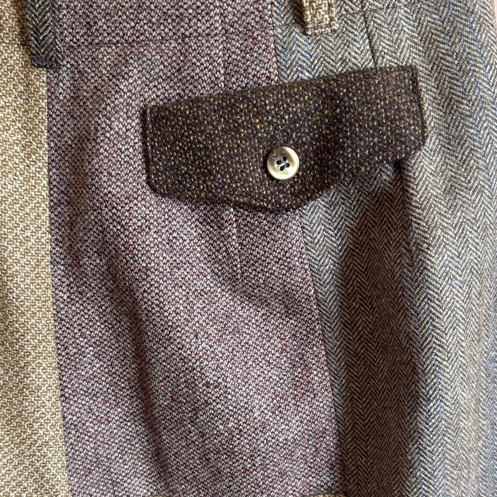Patchwork Wool Trousers - Picture 12 of 13